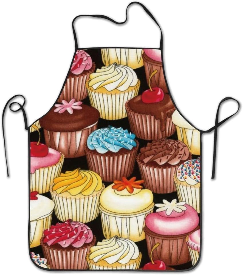 Unisex Kitchen Aprons Cupcakes Multi Chef Apron Cooking Apron Barbecue Aprons