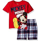Disney Mickey Mouse T-Shirt and Shorts Outfit Set Infant to Big Kid