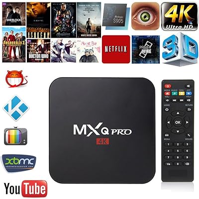 MXQ Pro 4K 3D Android TV Box con Quad Core, WiFi y Ecuador Ubuy