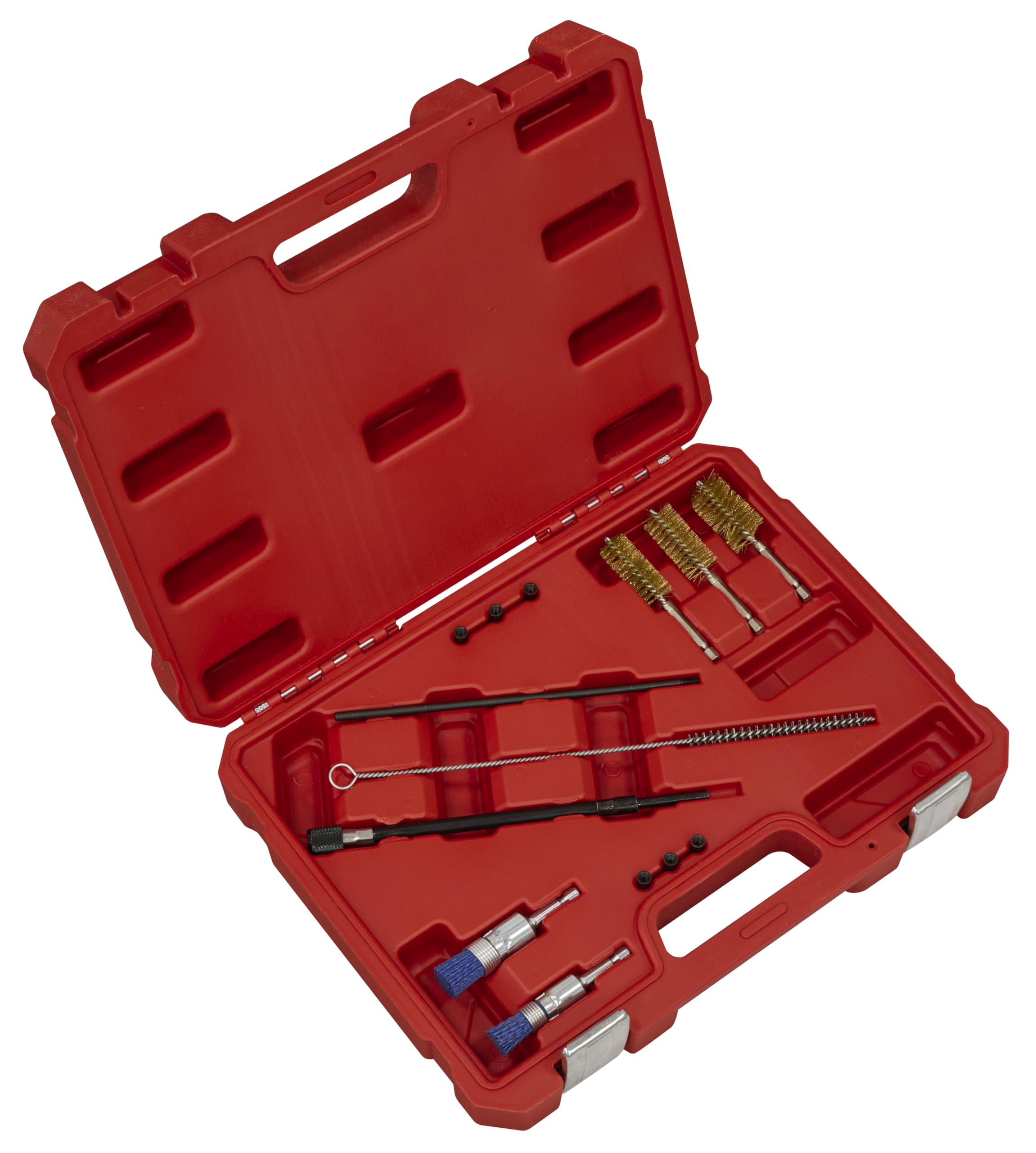 Sealey Injector Bore Cleaning Brush Set 14pc - VS1900, Red