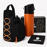 Magnetic Gym Bag for Men and Women - Water Bottle Holder, Phone Pocket, Sling Strap - Durable Sports Workout Crossbody Shoulder Pouch for Travel Exercise - Magnetic Gym Pouch.
