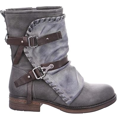 Damen Stiefelette HW180206 cm Laufsteg (42 EU, Grey)