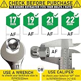 Spurtar 1/2 Drive Twist Socket Set Lug Nut Remover Tool Damaged Bolts 5Pcs view 3