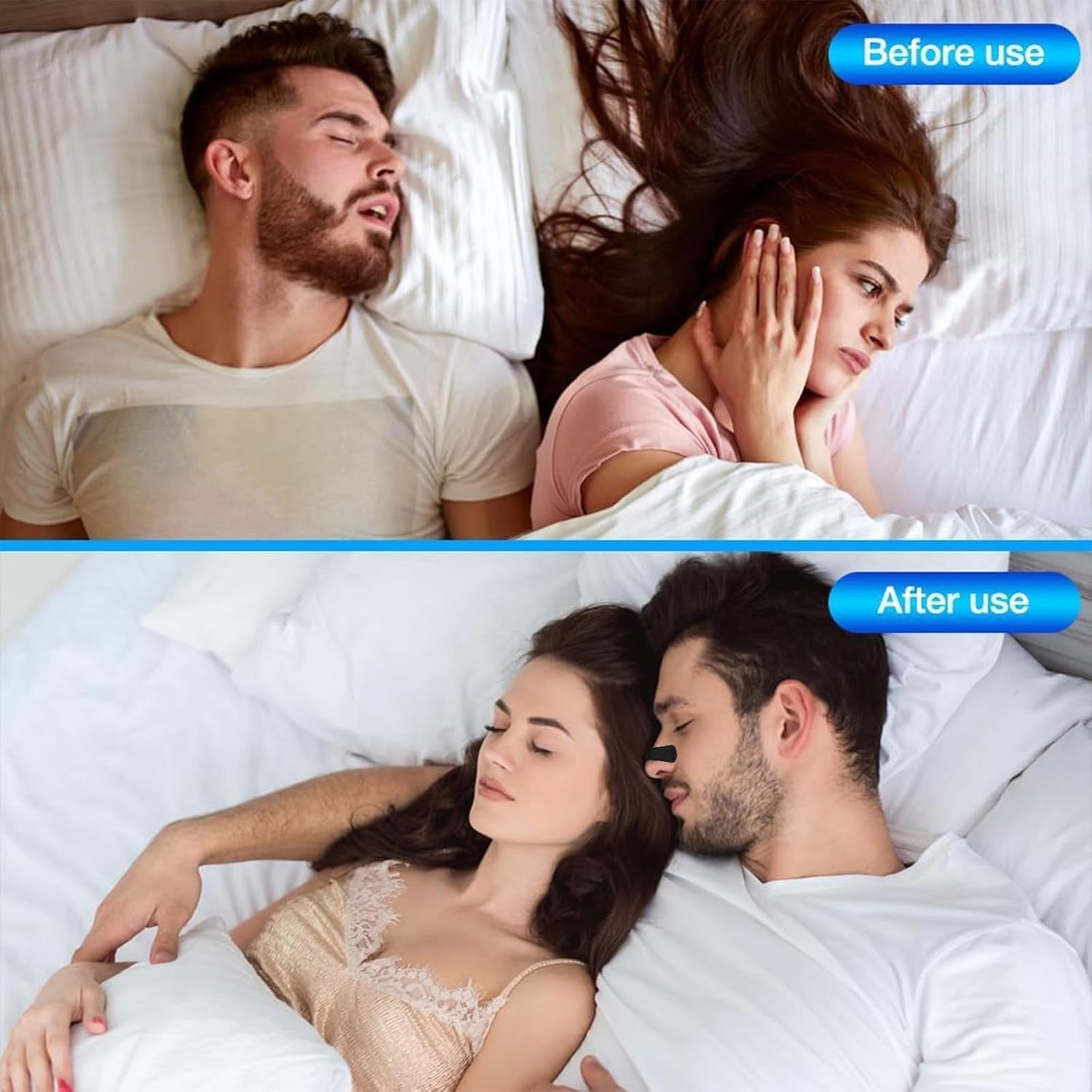 Anti Snoring Nose Strips for Breathing (60 Count) - Athletic Nasal Strips for Snoring & Sleeping - Oil & Sweat Proof Adhesive, Universal Fit, Extra Strength DANDADAN 1