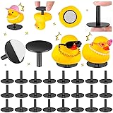 ZHWKMYP 20Pcs Duck Holder, Black Plastic Duck Plug
