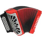 Hohner Compadre FBbEb Accordion with Gig Bag (Red)