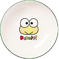 Silver Buffalo Hello Kitty and Friends Keroppi Popcorn and Apple Pattern Ceramic Dinner Pasta Bowl, 9 Inches