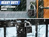 DAYGOS 52mm Outdoor Combination Padlock 4-Digit Code Heavy Duty Shackle 8mm view 7
