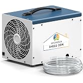 ARGENDON Dehumidifier for Crawlspace and Commercial 5-Year Limited Warranty | 70 PPD Dehumidifier for Water Damage Storage Up to 1000 Sq Ft, Drain Hose, Compact, Low Noise, Auto Defrost, Shield 35M