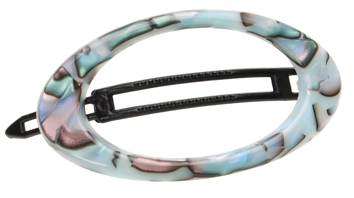 France Luxe Cutout Oval Plastic Tige Boule Barrette - South Sea : Beauty