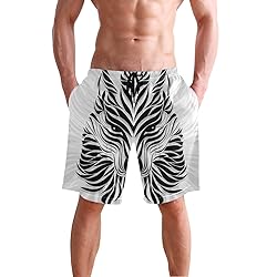 Men's Summer Cool Swim Trunks Quick Dry Abstract