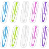 JUNEBRUSHS 10 Pack Colorful Contact Lens Remover and Inserter Tool Case Set | Portable Contact Tweezers, with Soft Tip, Contact Applicator for Soft Hard Contact Lense