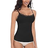 EUYZOU Women Shapewear Tummy Control Camisole Tops - Scoop Neck Sexy Compression Tank Tops Seamless Body Shaper