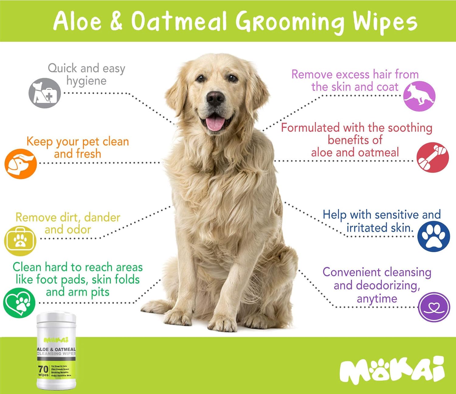 oatmeal wipes for dogs