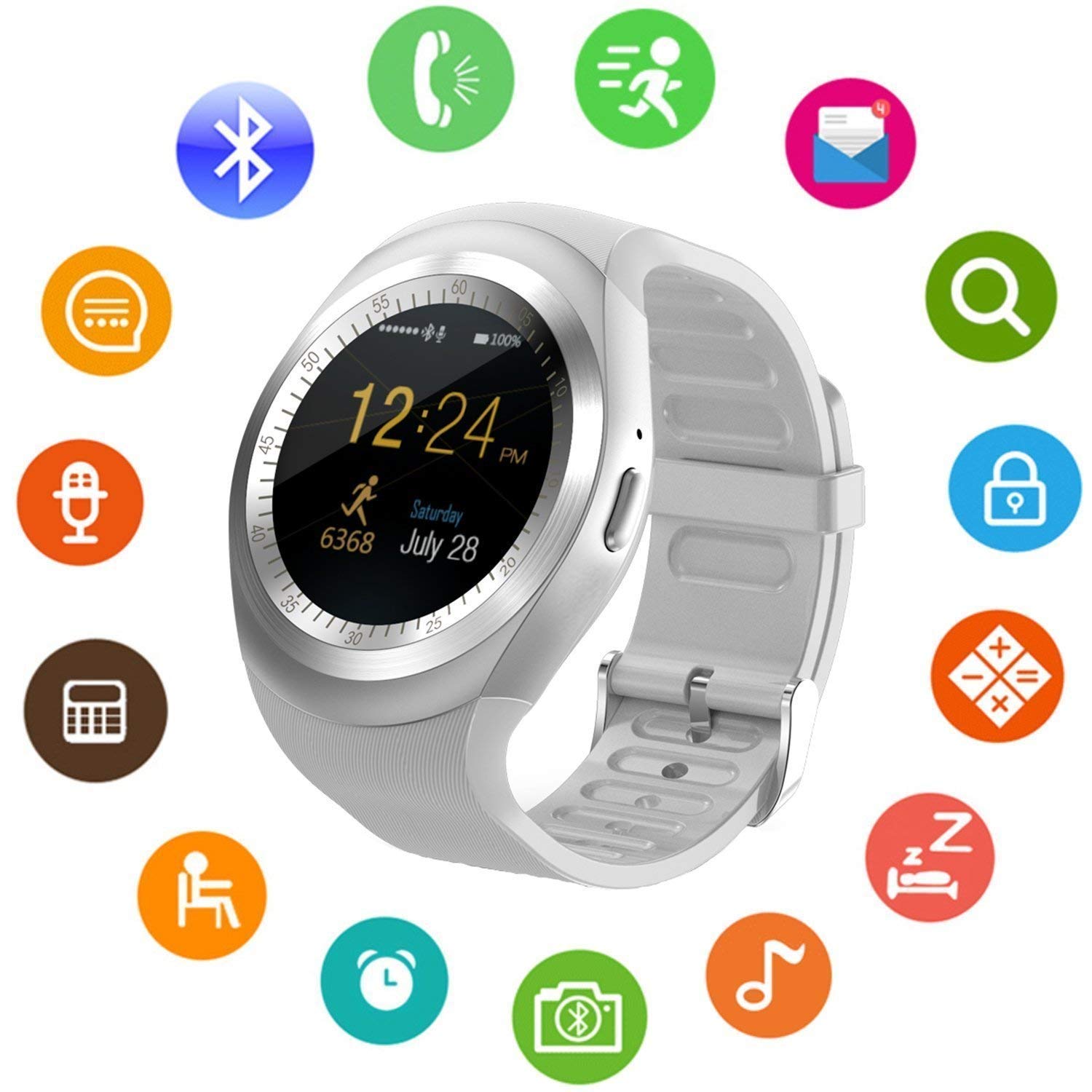 y1 round dial smart watch