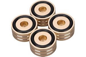 4 Pcs 40x20mm Speaker Spikes Base Mat,Speaker Isolation Spike Pads,Aluminum Alloy Speaker Feet, for DACs, Speakers, Amplifier