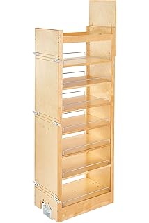 Rev A Shelf 448 Tp Series Wood Pullout Pantry 14 X 43 3 8