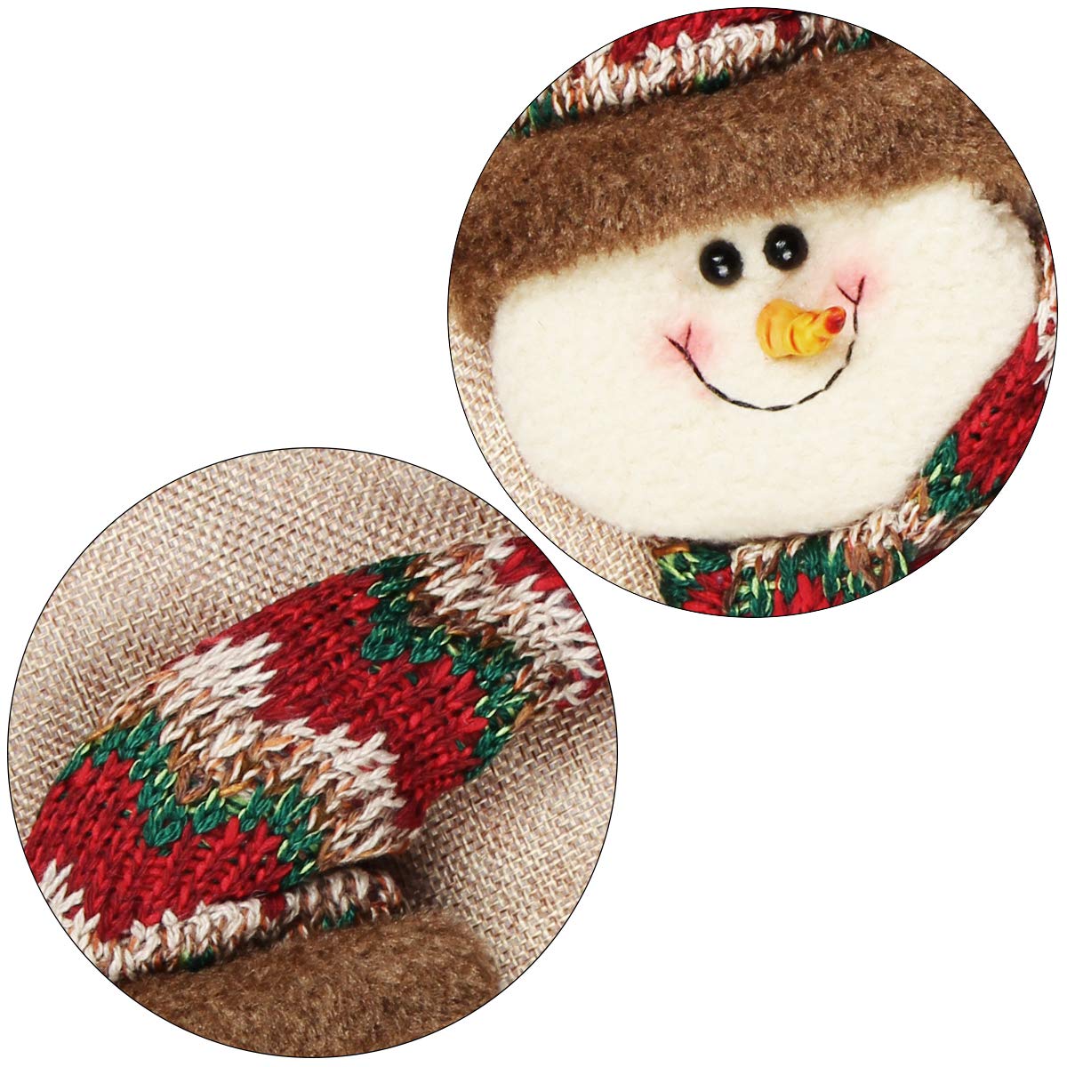 Dreampark Christmas Stockings, 3 Pack Classic Plaid Xmas Stocking 18\