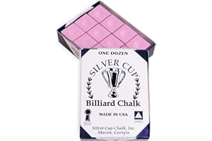 Silver Cup Billiard CHALK - ONE DOZEN