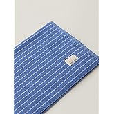 WENSHUO Azure Holiday-Striped Pure Cotton Bath Towel,100% Combed Cotton,Luxury Shower Towel,Super Absorbent(Pack of 1) (55.12" L × 27.56" W)