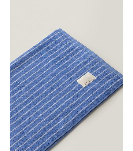 WENSHUO Holiday-Handtuch Aus 100% Gekämmter Baumwolle – 75x34 Cm, Super Saugfähig, Gestreift, Maschinenwaschbar