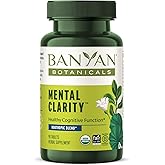 Banyan Botanicals Organic Mental Clarity – Herbal Alertness & Focus Supplement – with Bacopa & Gotu Kola – Natural Support for a Calm Mind & Sustainable Mental Energy – 90 Tablets – USDA Organic
