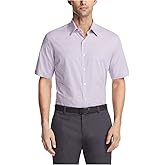 Van Heusen Mens Dress Shirts Short Sleeve Poplin SolidDress Shirt