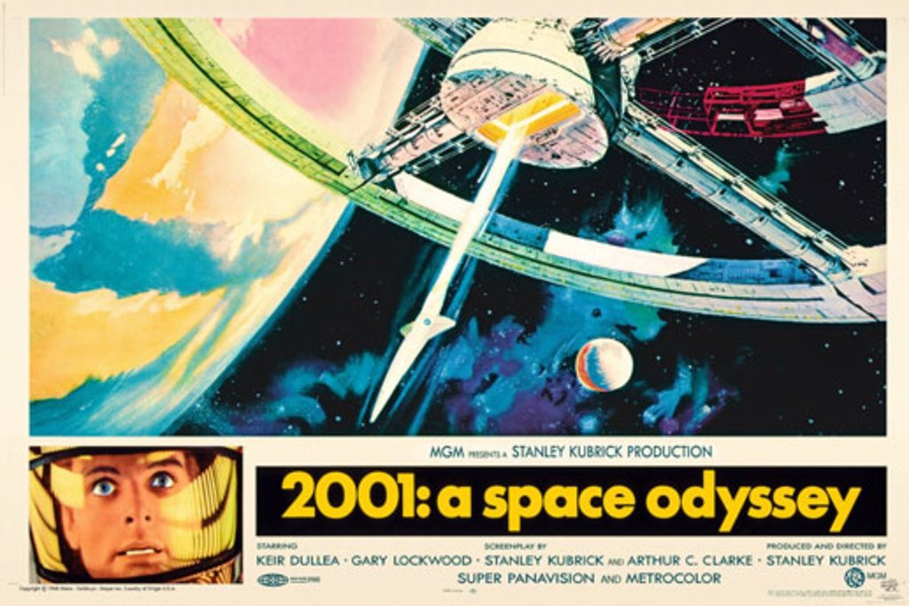 (24x36) 2001: A Space Odyssey Stanley Kubrick Movie Poster Print