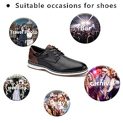 Meijiana Men's Oxfords Casual Dress Shoes Leather