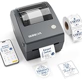 Rongta Dual-color Thermal Label Printer, Bluetooth Printer, Dark Gray | Dual-Color Printing for Small Business, Compatible with iPad iPhone Android Windows macOS &amp;Chrome