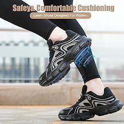 Steel Toe Shoes for Women Men Wide Non Slip