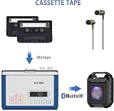 MYPIN Cassette Player Portable Bluetooth Walkman Auto-Reverse 2 AA or USB view 5