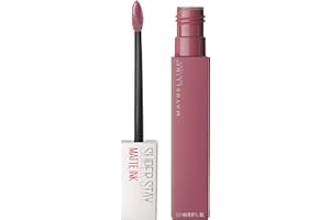Maybelline Super Stay Matte Ink Liquid Lipstick Makeup, Long Lasting High Impact Color, Up to 16H Wear, Lover, Mauve Neutral, 1 Count