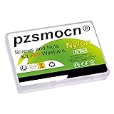 Pzsmocn 90 Pieces/30 Sets M8*15 mm Plastic White