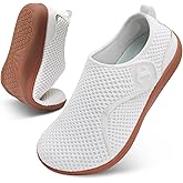 Womens Walking Shoes Comfortable Wide Diabetic Shoes Adjustable Zero Drop Edema Shoe Breathable Neuropathy Nursing Shoes Casual Wide Width Sneakers