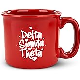 BBGreek Delta Sigma Theta Sorority Paraphernalia - Official Vendor - 15oz Campfire Mug - Oo Oop