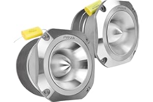 PRV AUDIO TW700Ti-CR 4 Inch Titanium Bullet Tweeter 240 Watts, 8 Ohm Chrome Super Tweeter, Built-in Capacitor Pro Audio High Frequency Driver (2 Tweeters)