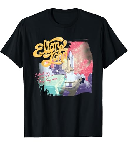 Amazon.com: Elton John Official Vintage Tour Logo T-Shirt