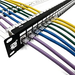 ETS 24-Port CAT6A FTP Shielded 1U Patch Panel