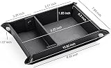 Leather Valet Tray - PU Organizer for Keys & Watch Storage view 2