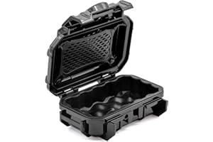 Seahorse 52 Portable Waterproof Dry Box Hard Protective Micro Case - Mil Spec/USA Made / IP67 Waterproof/Lockable - for Earbu