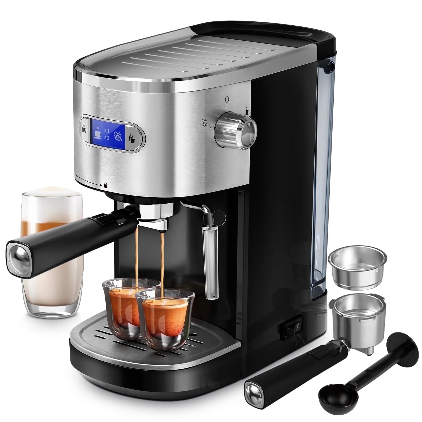 Xbeauty Espresso Machine 20 Bar, Semi-Automatic