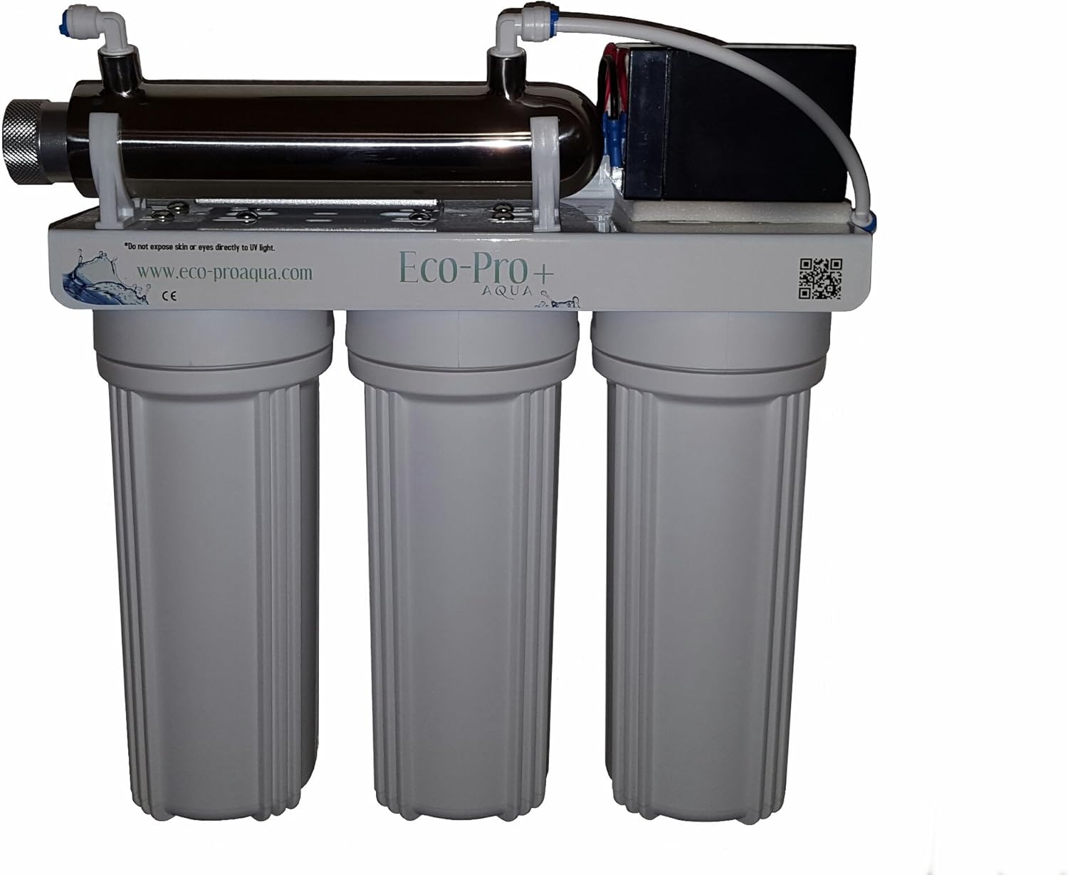 The EcoPro+ Rechargable UV Water Filter System, 4 Stage Undersink Kit