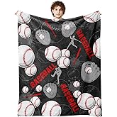 Baseball Blanket for Boys Kids, Baseball Gifts for Boys, Soft Baseball Room Decor Blanket Bedding 40x50 in