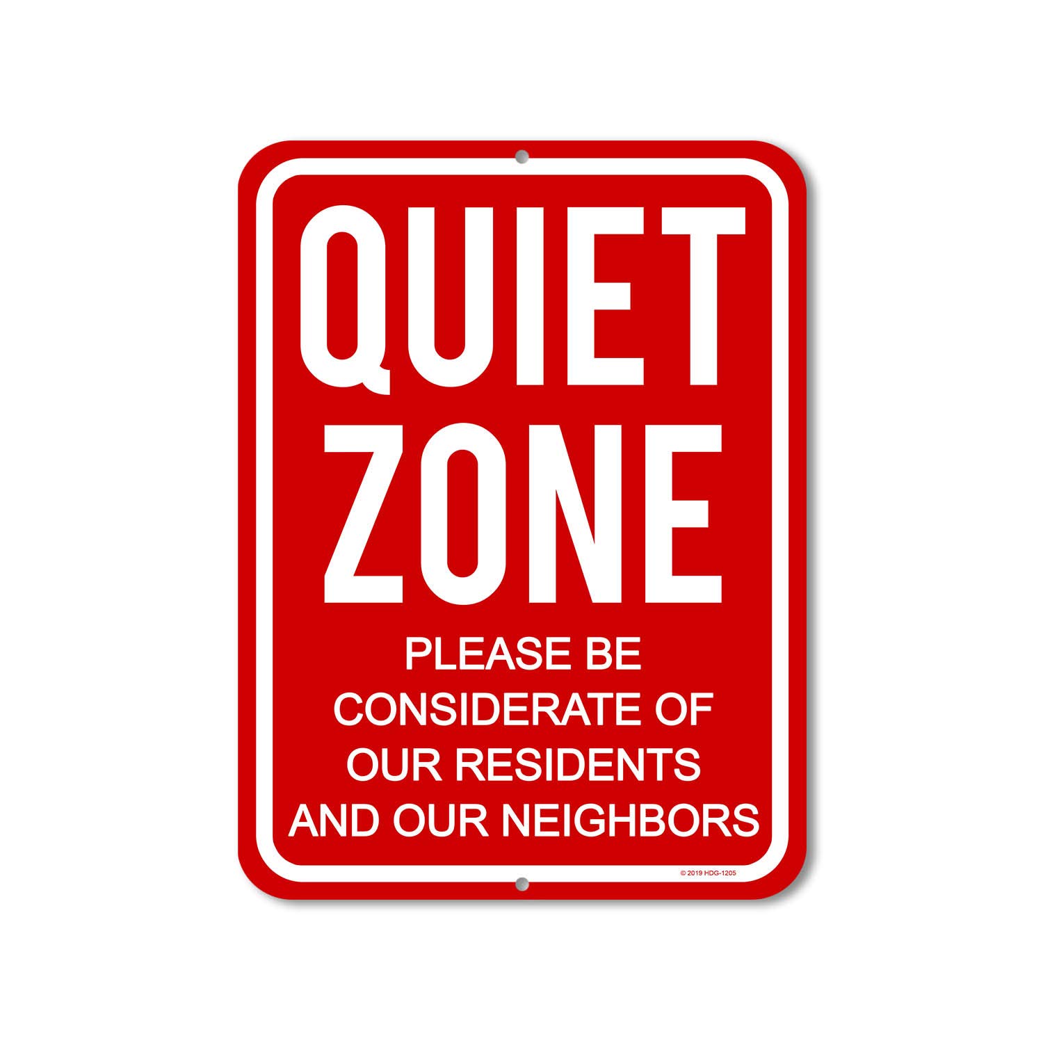 Honey Dew Gifts Quiet Please Signs, Quiet Zone Please be Considerate of Our Residents and Our Neighbors 9 inch by 12 inch Tin Do Not Disturb Sign, Made in USA, HDG-1205