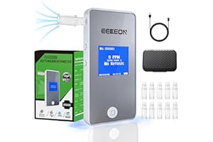 Ketone Meter, Professional Ketosis Breath Analyzer, Accurate Breath Keto Monitor with Type-C Charging and Data Tracking for K