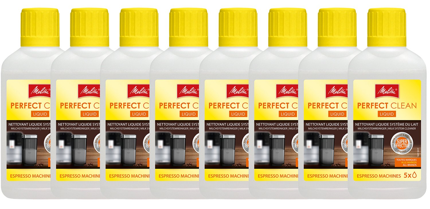 Melitta Perfect Clean Milk System Cleaner, 250 ml (Pack of 8)