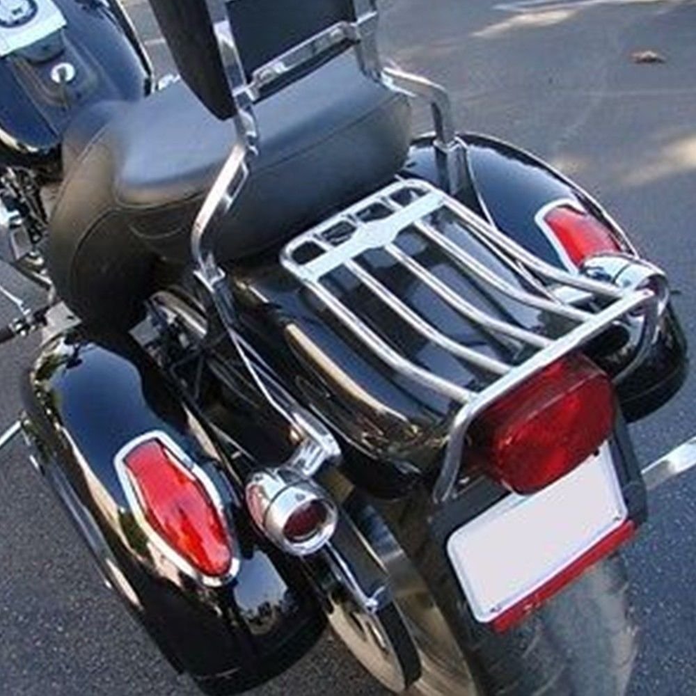 Motorcycle saddlebags Hard Saddle Bag Trunk w/Light for Honda Shadow
