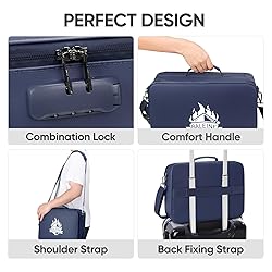BALEINE Fireproof Document Box with Lock, Portable