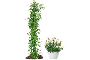 HOSKO Trellis for Climbing Plants Outdoor/Indoor, 73inch Tall Garden Trellis for Climbing Plants, Metal Plant Trellis for Potted Plants Vegetables Flowers Spring Tomato Rack 1Pack